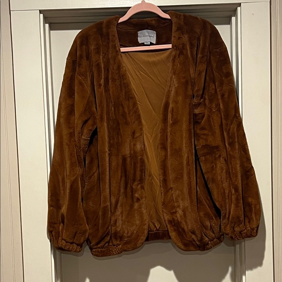 Wishlist Apparel Jackets & Blazers - Brown Teddy Jacket for Women